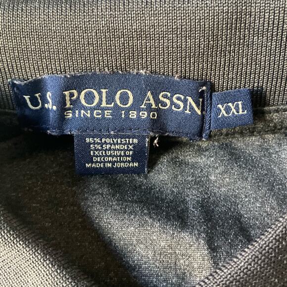 U.S. Polo Assn. Men’s Short Sleeve Polo Shirt Size 2XL, Solid Gray - Picture 5 of 7